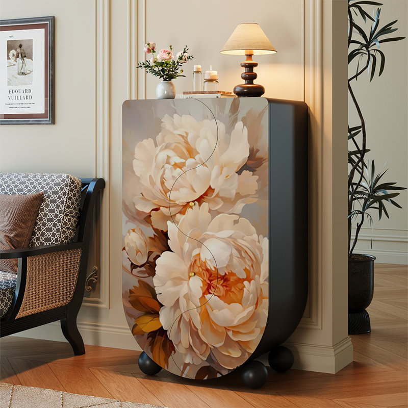 Commode florale luxueuse de style français