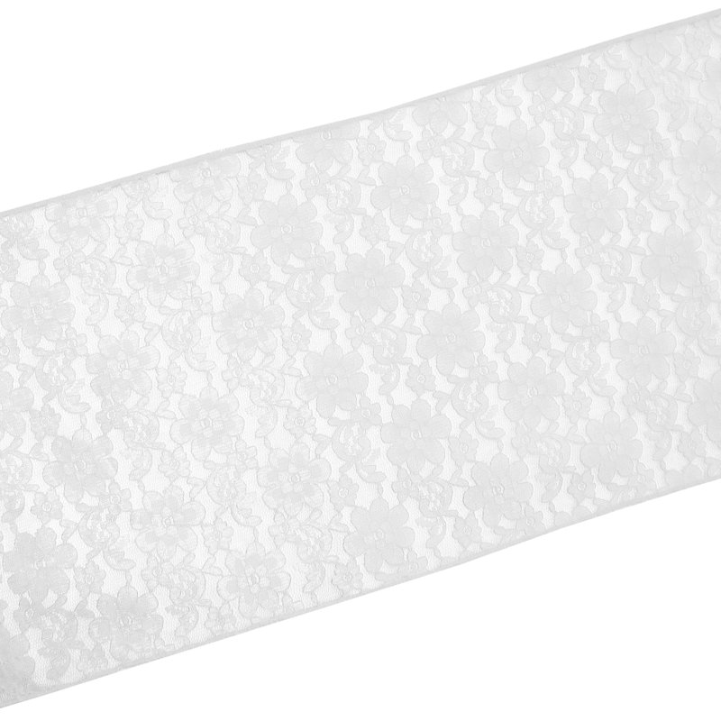 Bagdonas Floral Lace Table Runner, 12" W x 90" L, White