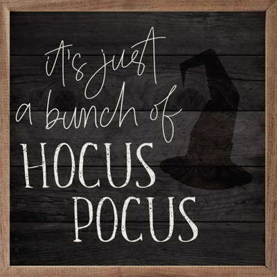Just A Bunch Of Hocus Pocus Witch Hat Black