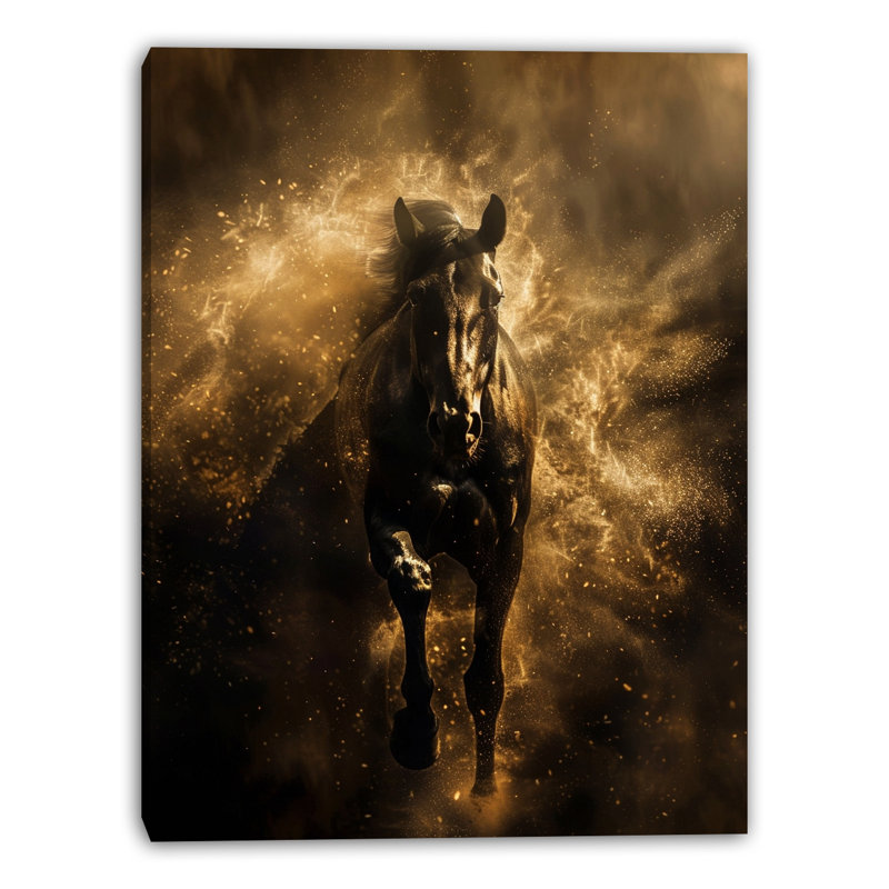 «Midnight Spark», art mural sur toile tendue, L 30 po x H 40 po x P 1,5 po