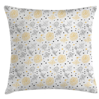 Indoor / Outdoor Floral 26" Throw Pillow Cover