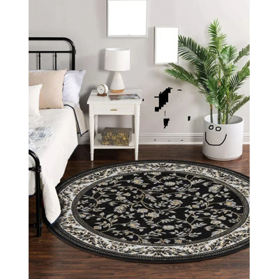 Floral Flatweave Area Rug