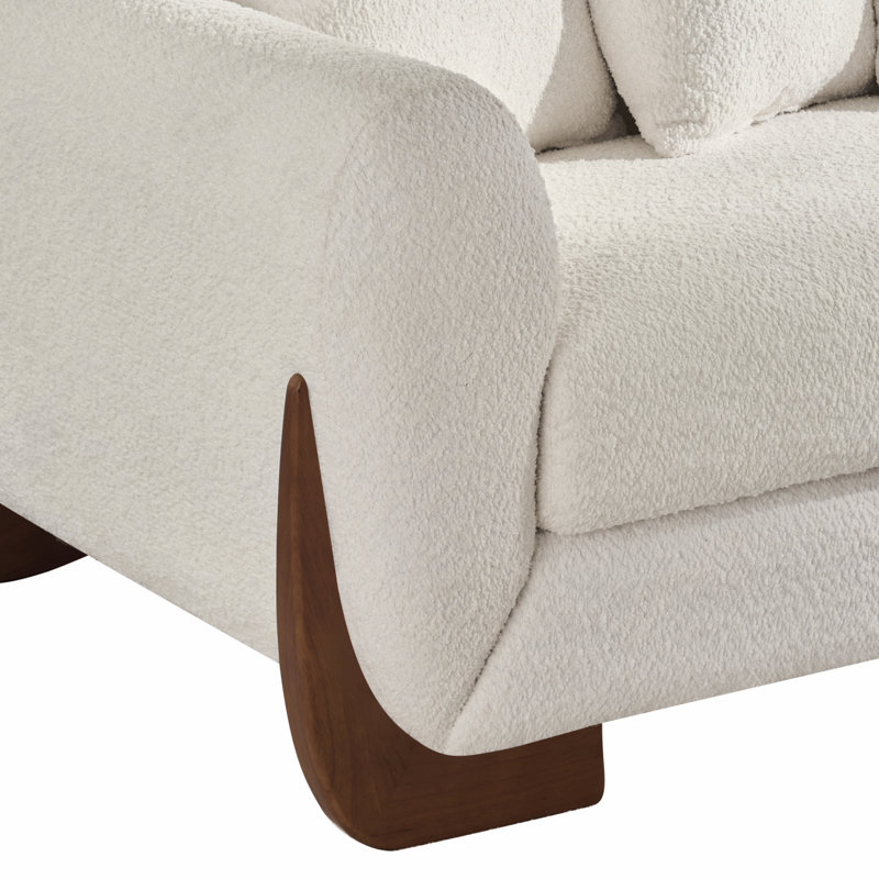 Canapé rembourré Elarnoa, Beige