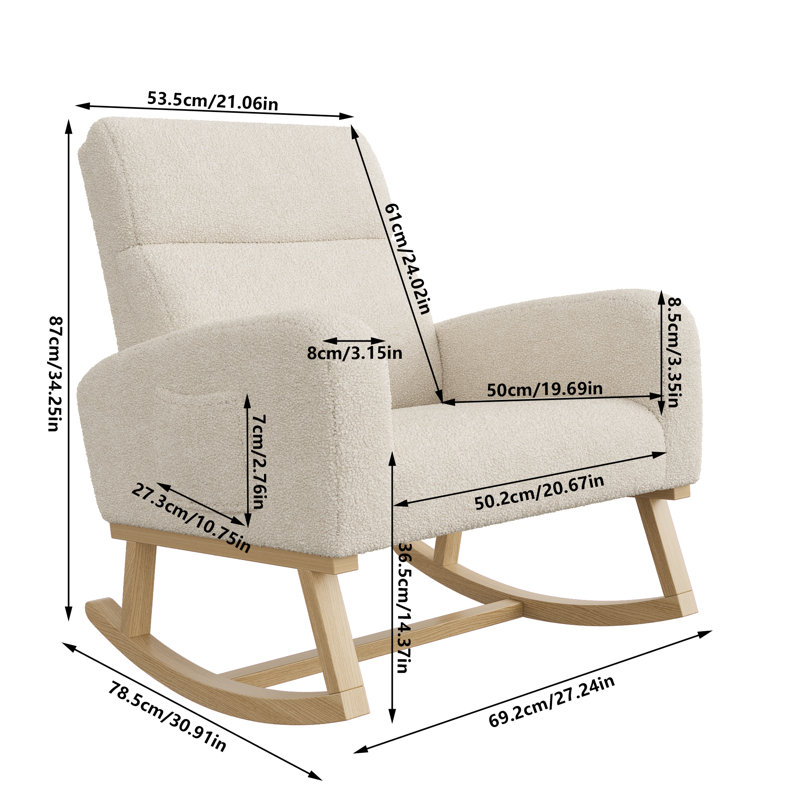 Rocking Chair, Beige