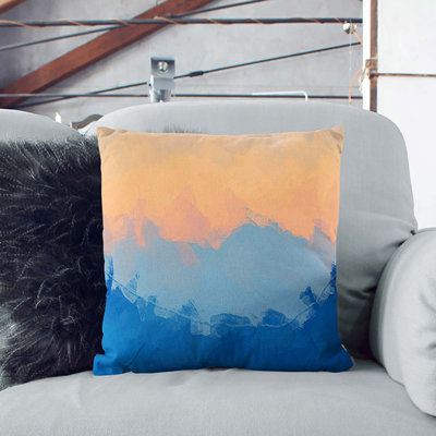 Sunrise over the Mountains Cushion with Filling