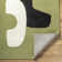 Jaykwon Abstract Hand Tufted Wool Area Rug in Green/White/Black