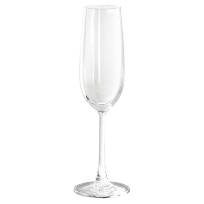 Martha Stewart 4 Piece 7.3 Ounce Flute Glass Set in Clear