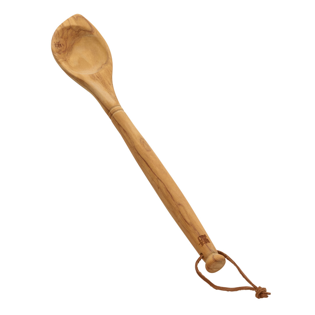 Sabatier Olivewood Corner Spoon & Scraper, 14-Inch Sabatier