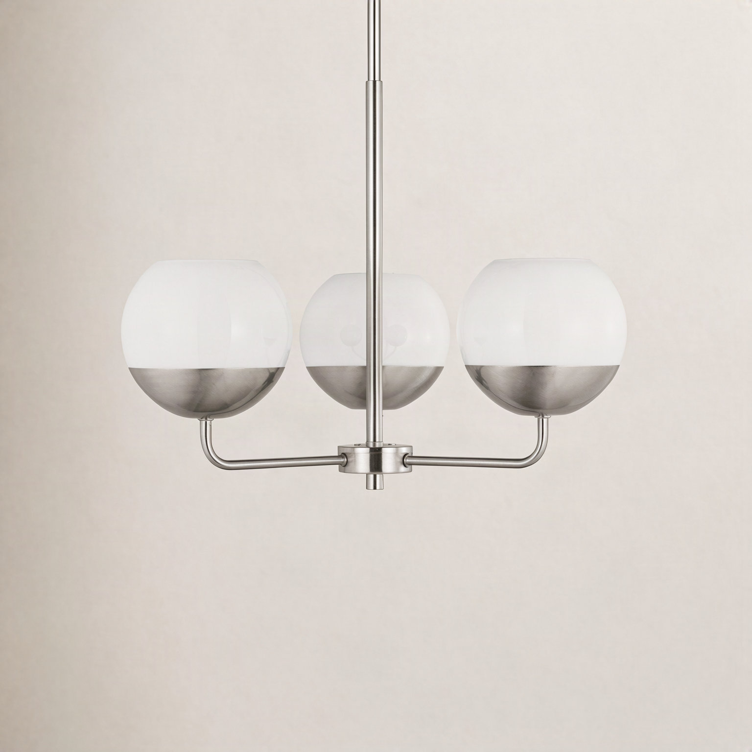 Avoca 3-Light Chandelier, Brushed Nickel