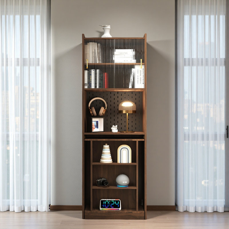Bureau pliant avec rangement, bureau d'ordinateur pliable peu encombrant pour les petits espaces, table d'écriture pour bureau à domicile