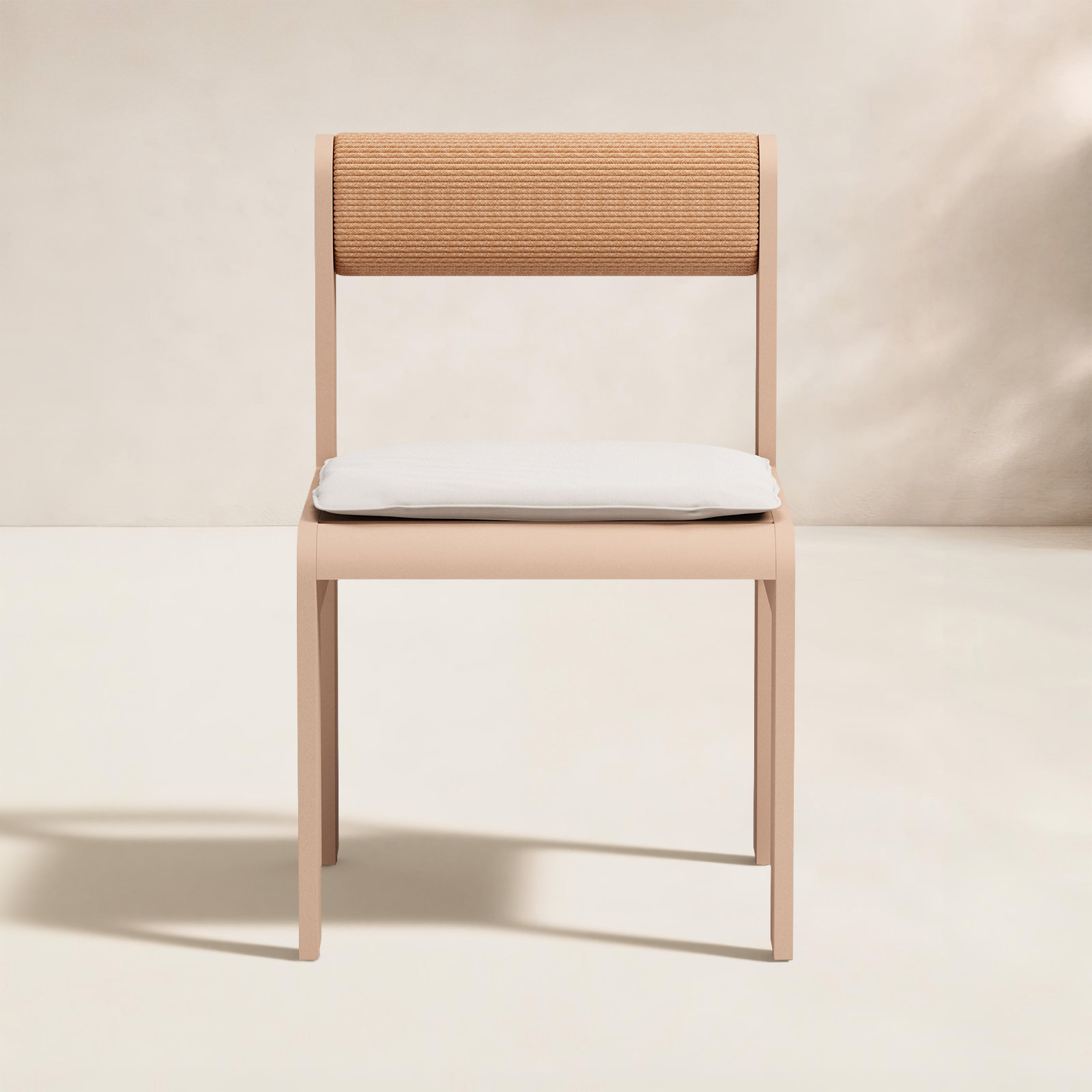 Soleil Premium All-Weather Wicker Outdoor Dining Side Chair with Cushion