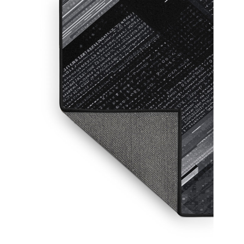 Tapis gris moelleux doux et moelleux Adlai, 8x10