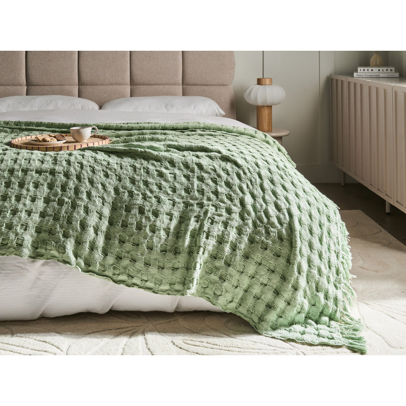 BERE Cotton Solid Colour Bedspread, 200 x 220 cm Bedspread