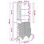  Cabinet Set 2 Pcs Engineered Wood Storage Modular Home Unit Compact-634805905