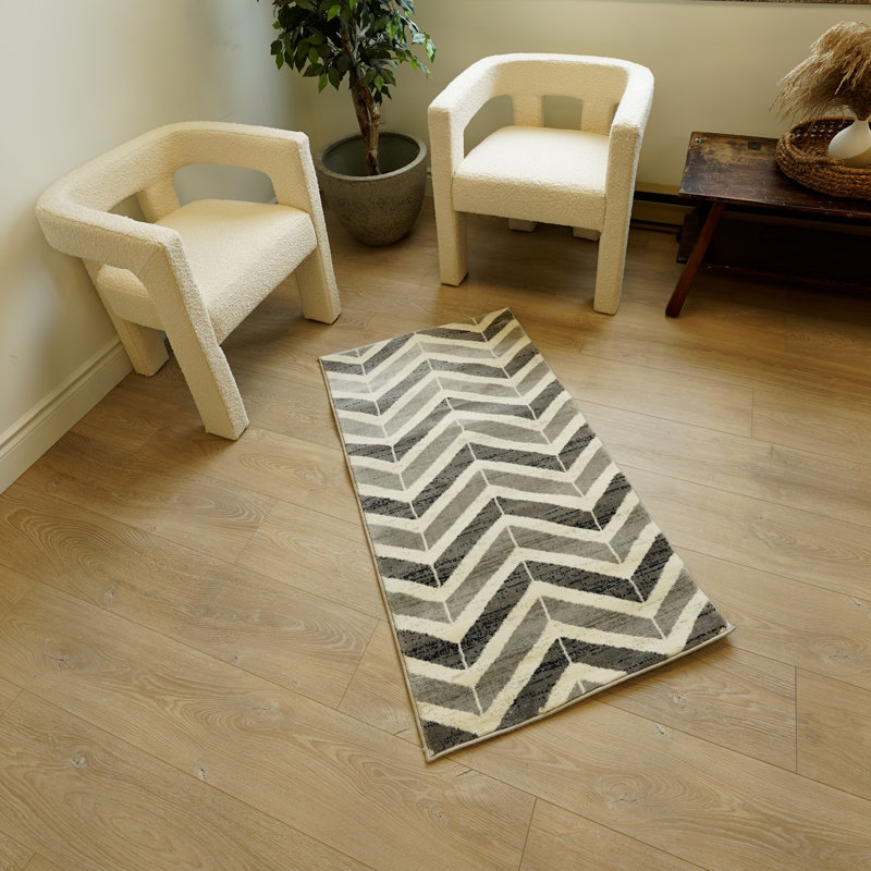 Geometric Indoor Rug, Runner 2'3" x 65'