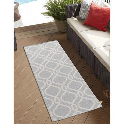 Abbygayl Geometric Kilim Indoor / Outdoor Area Rug