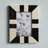 7"Lx0.5"Wx9"H Resin Geometric Photo Frame, Black/White Finish for Stylish Table Top or Wall Picture Display and Modern Home Decor Accessory