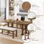 Ensemble de table de salle à manger extensible 6 pièces Farmhouse-117598322-117598325