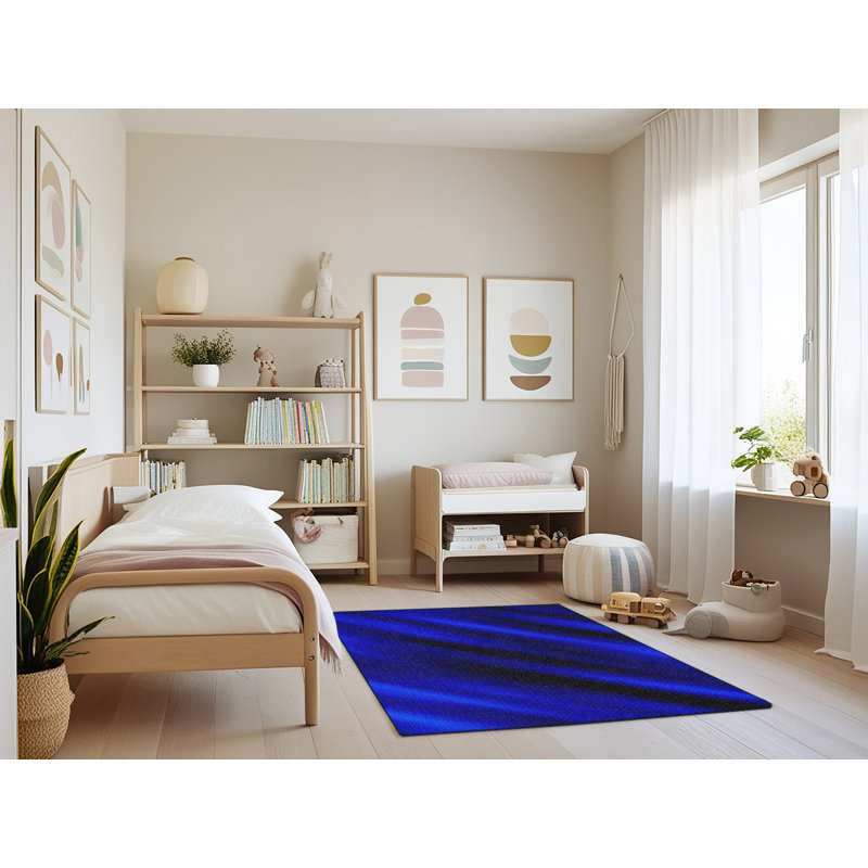 Tapis bleu Cordage, Rectangle 3 pi x 5 pi