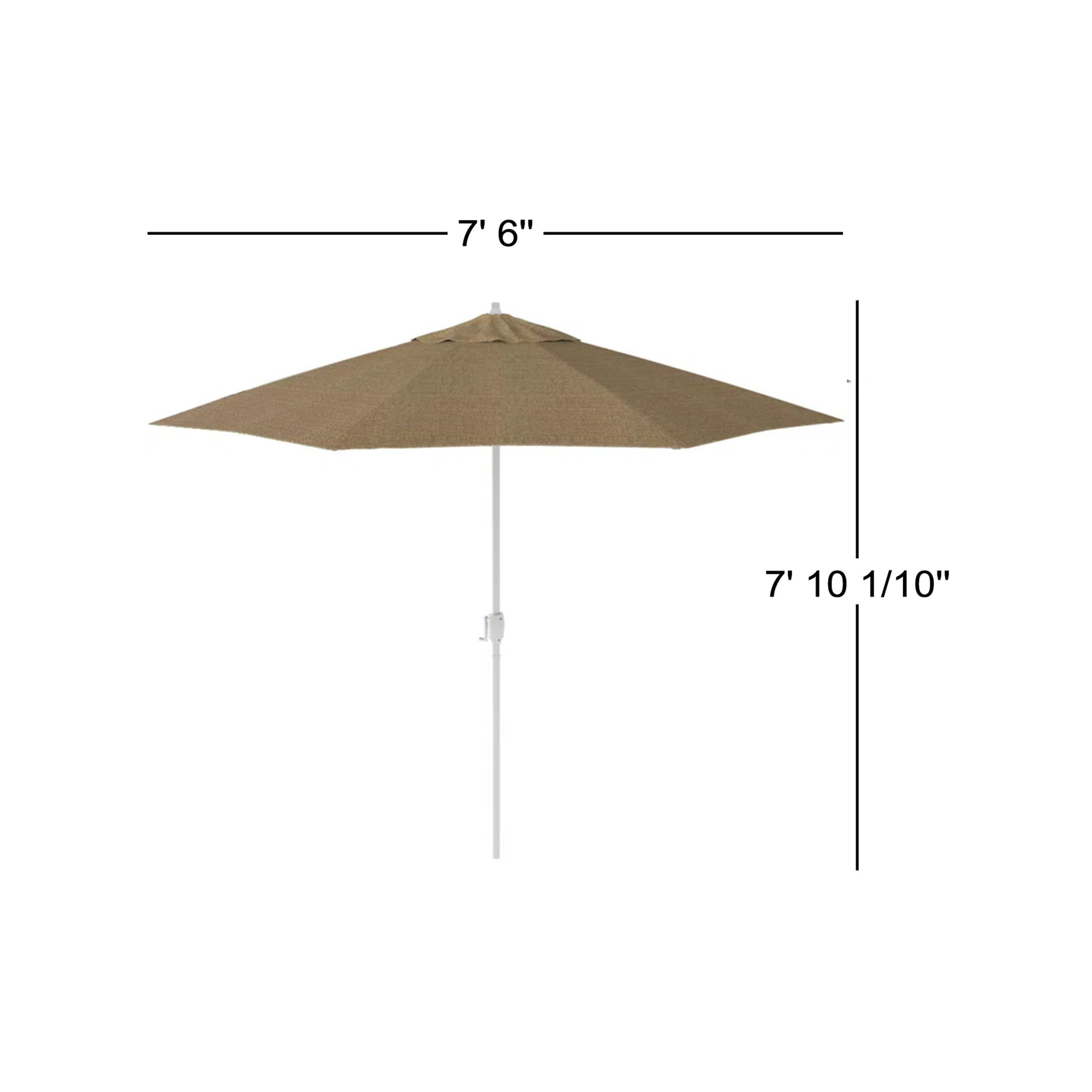 Kenne Sunbrella® Outdoor Umbrella, Sesame Sunbrella® Linen, 90" W x 90" D