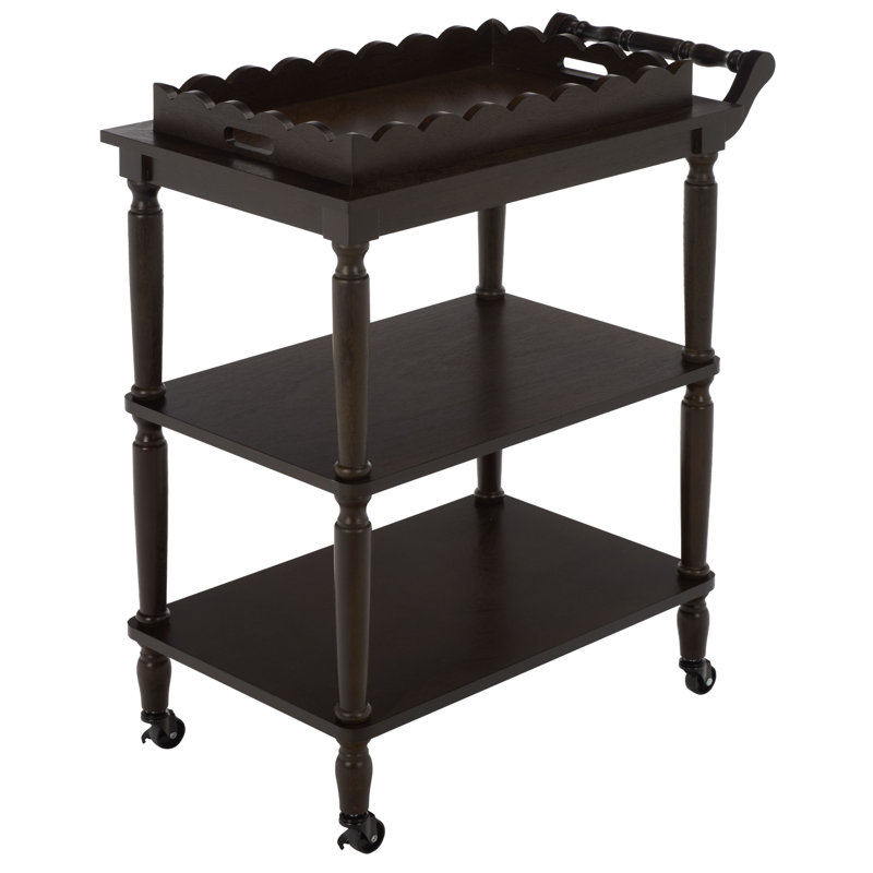 Haven 3 Tier Dining Cart, Dark Chocolate