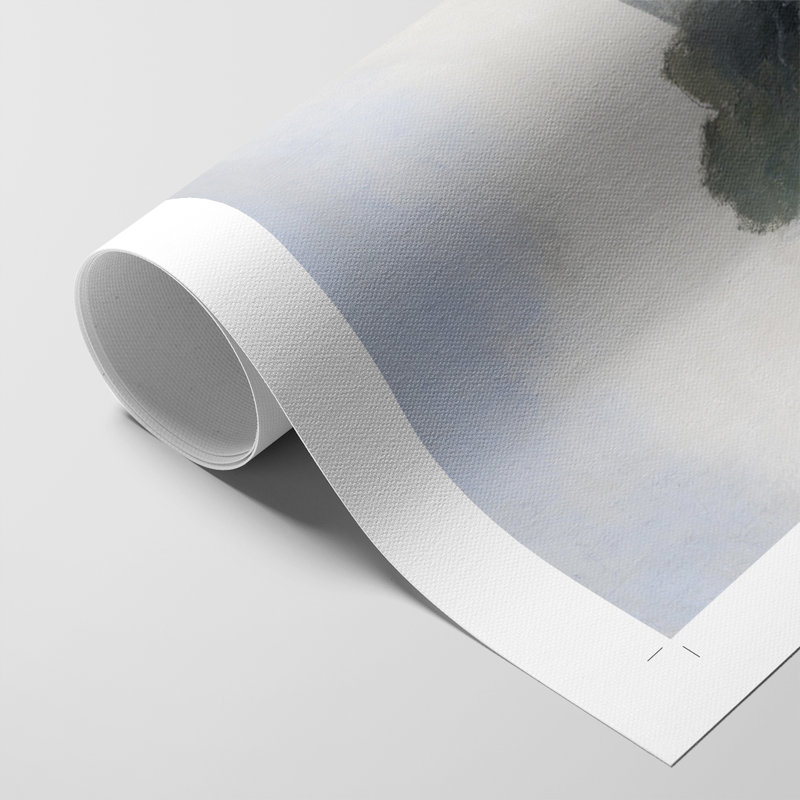 Place & Time II - Impression sur toile seulement - NON-CADRE, H 48 po x l 32 po