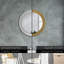 Huldar Glass Flat Wall Mirror