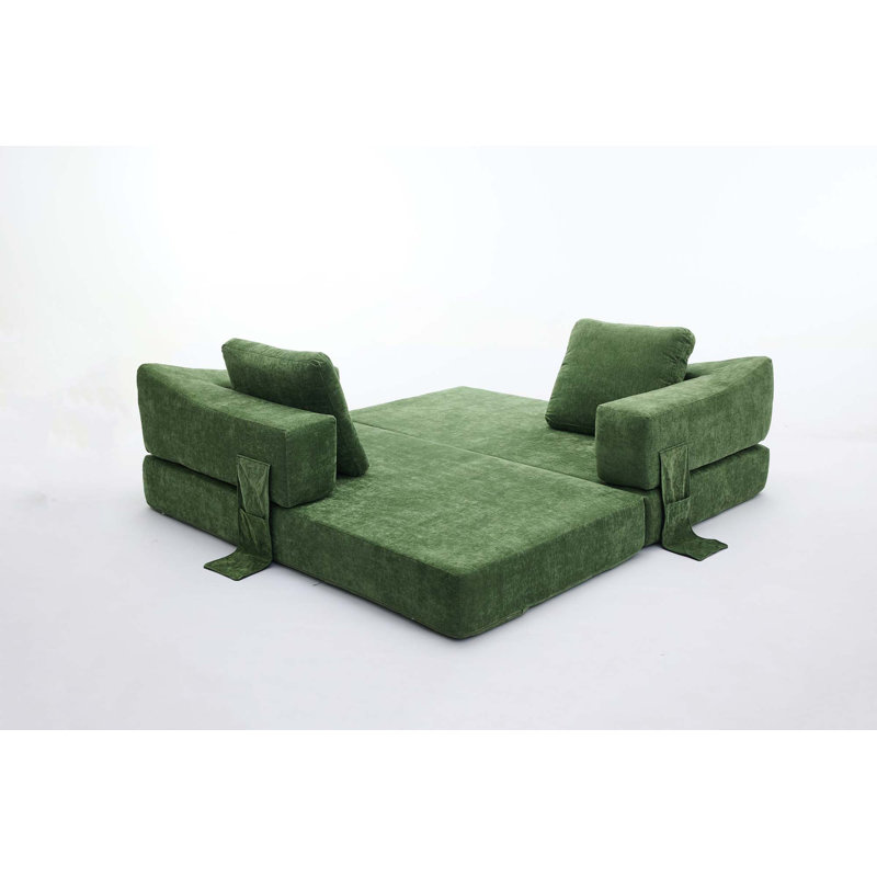 Canapé-lit pliable Minimalist, Vert