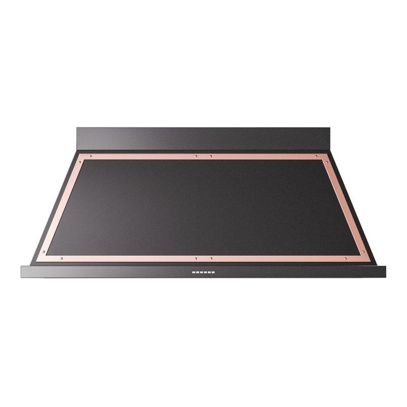 ILVE Nostalgie II Noblesse 60 in Range Hood, Glossy Black/Copper
