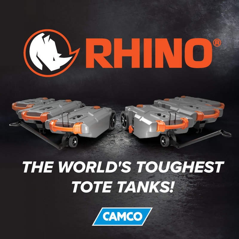 Tuyau et accessoires de réservoir pour déchets de camping-car Camco Rhino, 36 gallons