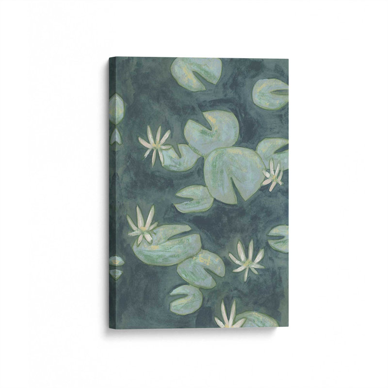 «Lilypad Pond II» par June Erica Vess, reproduction d'art sur toile, H 18 po x l 12 po