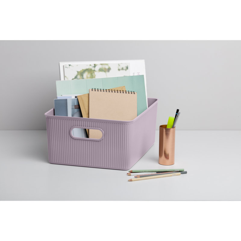Cube en plastique, Lilas, H 6,25 po x l 15 po x P 12 po