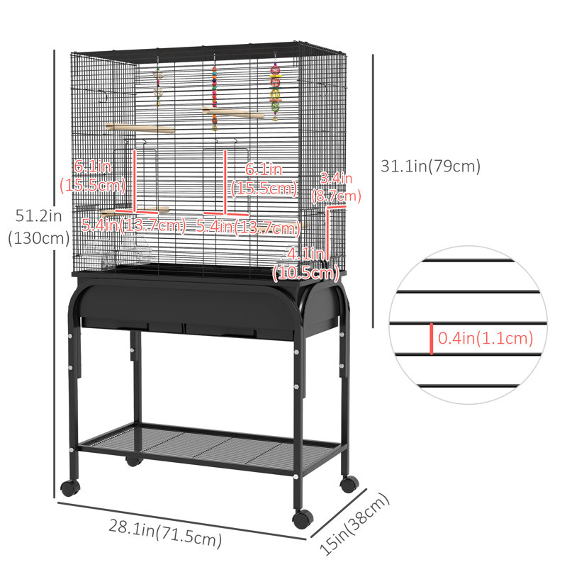 Cage de vol en plastique Darrey