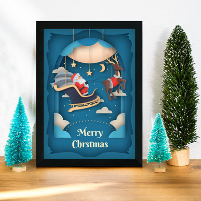 Decorative Framed MDF Painting
