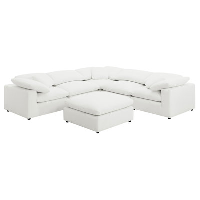 Segoura Ivory 6-piece Modular Sectional Sofa
