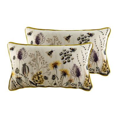 Floral Rectangular Lumbar Cushion