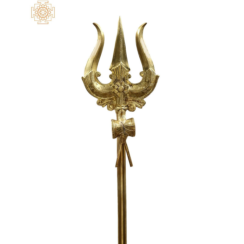 Grand Trident / Trishul laiton Shiva 