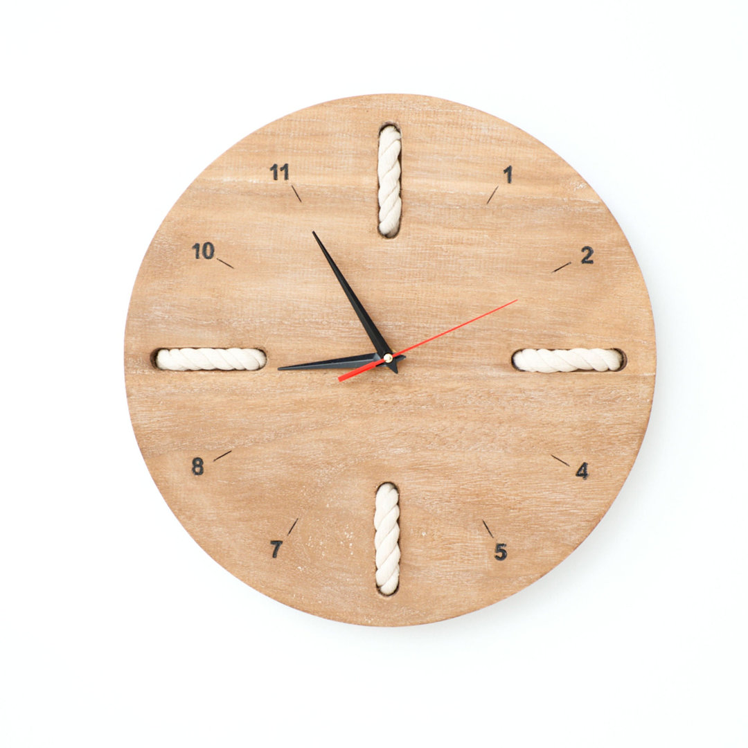 Numerical Wood Mechanical Tabletop Clock
