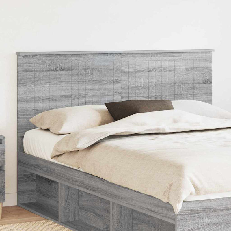 Panel Headboard, EU Double - 150 x 200 cm, Grey Sonoma