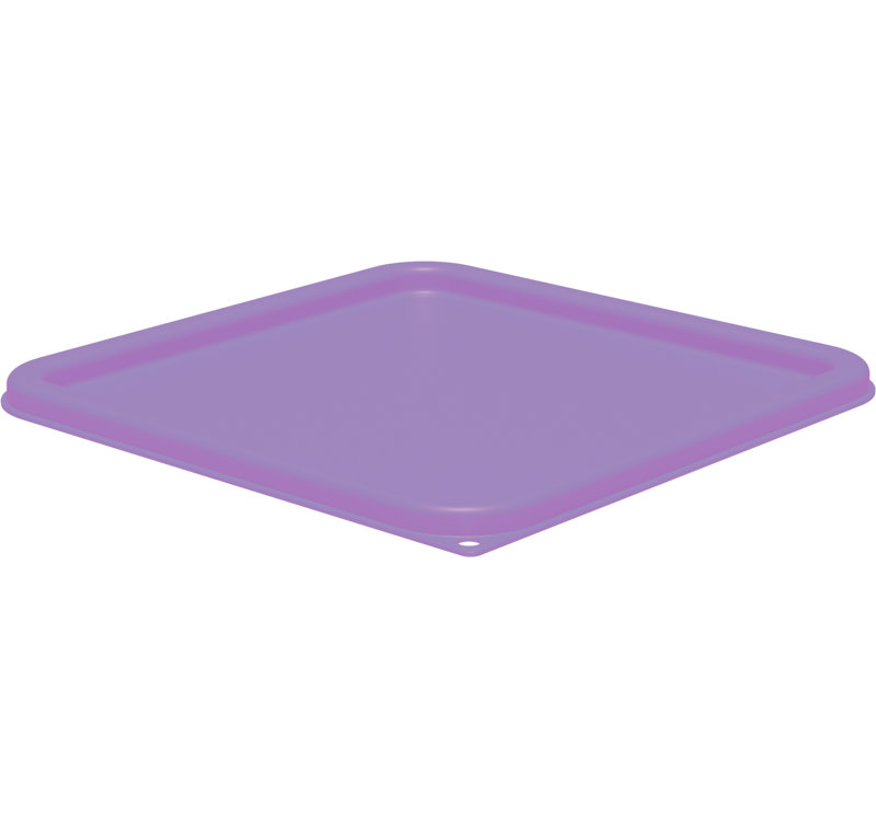 Carlisle Food Service Products Square Plastic Container Lid, Purple