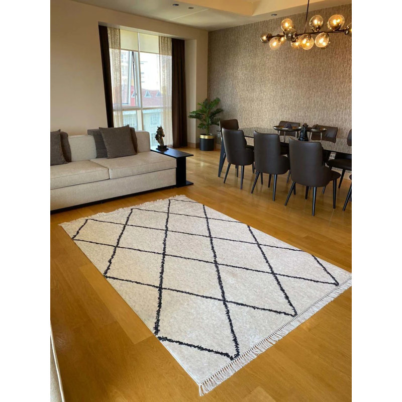 Tapis Lao avec envers antidérapant, Rectangle 3 pi 3 po x 3 pi 11 po