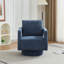 Fauteuil d'appoint pivotant revêtu de tissu bouclé-112730288