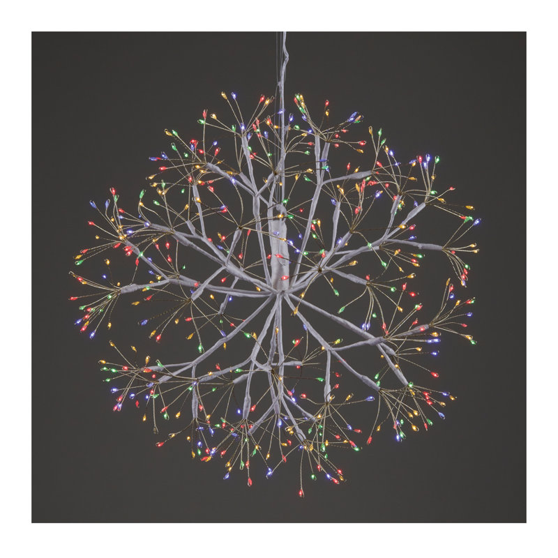 Multicolor LED Hanging Orb 17.5"D