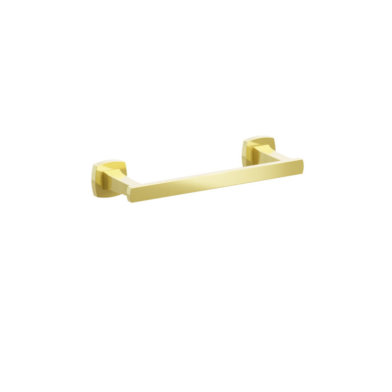 Towel Bar, Unlacquered Brass, 1.625" H x 10.375" L x 3.125" D