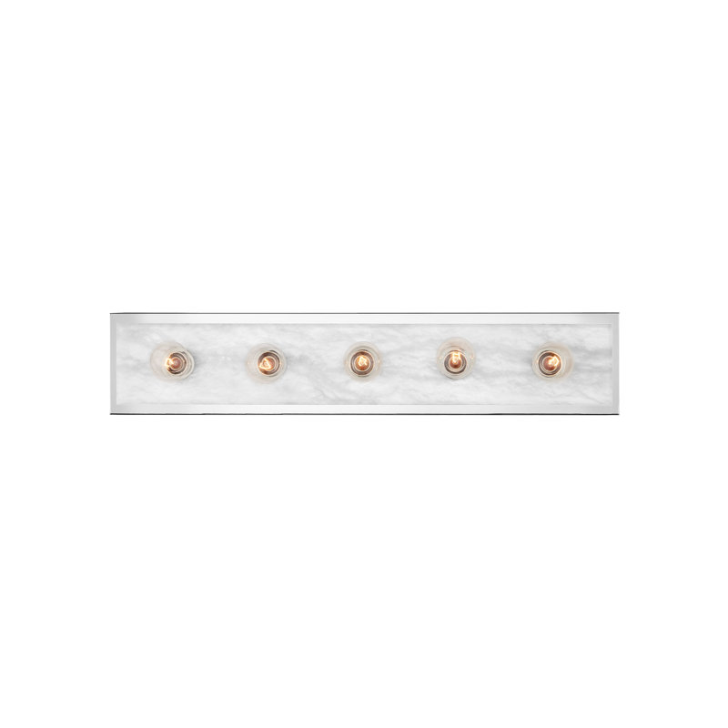 Berdine 5 - Light Bath Bar, Natural/Polished Nickel
