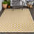 Aimee Traditional Cottage Checkerboard Yellow/Cream Indoor/Outdoor Rug-403277606