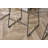 Upholstered Counter Stool with Metal Frame-265538459