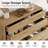3 In 1 TV Stand For, Modern TV Console With 15 Drawers, Media Console With Adjustable Shelf For Living Room, Bedroom-330913147