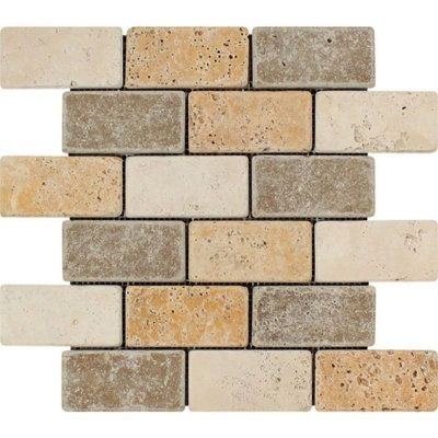 2 in. x 4 in. Honed Stone Tile