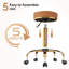 Tabouret ajustable brun doré
